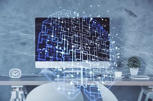 multi-exposure-brain-drawing-office-interior-background-concept-data-technology